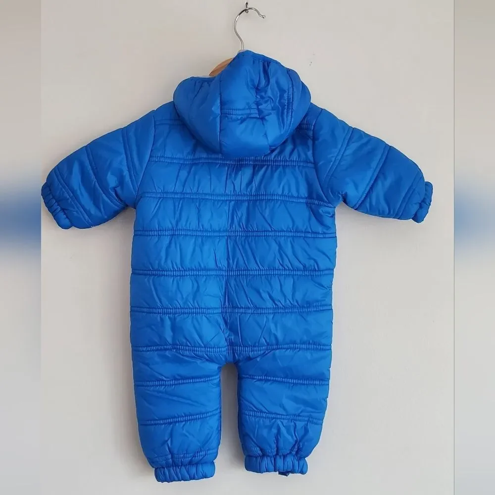 Eddie Bauer Bright Blue First Adventure Snow Suit Size 3-6 Months